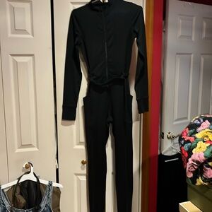 Aerie Offline one piece black jumpsuit